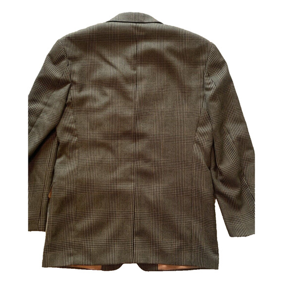 Vtg J Riggins Wool Blend Blazer Mens Size 40R Brown Tweed Sport Coat Suit Jacket - Picture 4 of 16